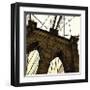 Brooklyn Bridge II (sepia) (detail)-Erin Clark-Framed Giclee Print