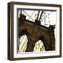 Brooklyn Bridge II (sepia) (detail)-Erin Clark-Framed Giclee Print