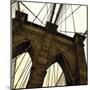 Brooklyn Bridge II (sepia) (detail)-Erin Clark-Mounted Giclee Print