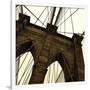 Brooklyn Bridge II (sepia) (detail)-Erin Clark-Framed Giclee Print