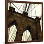 Brooklyn Bridge II (sepia) (detail)-Erin Clark-Framed Giclee Print