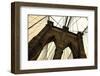 Brooklyn Bridge II (sepia)-Erin Clark-Framed Art Print