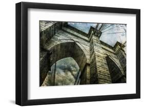 Brooklyn Bridge II-Richard James-Framed Art Print