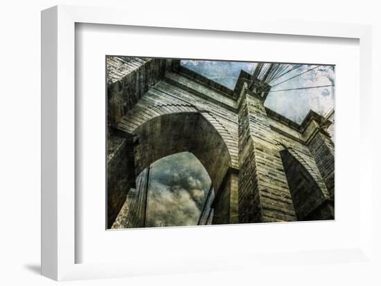 Brooklyn Bridge II-Richard James-Framed Art Print