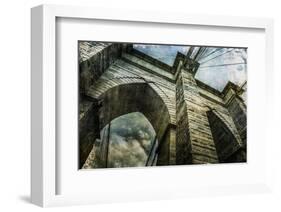 Brooklyn Bridge II-Richard James-Framed Art Print