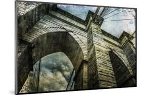 Brooklyn Bridge II-Richard James-Mounted Art Print