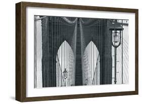 Brooklyn Bridge III-Tony Koukos-Framed Giclee Print