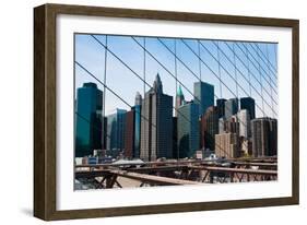 Brooklyn Bridge III-Erin Berzel-Framed Photographic Print
