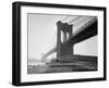 Brooklyn Bridge in Fog-GE Kidder Smith-Framed Photographic Print