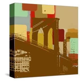 Brooklyn Bridge in New York-Yashna-Stretched Canvas