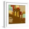 Brooklyn Bridge in New York-Yashna-Framed Art Print