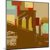 Brooklyn Bridge in New York-Yashna-Mounted Art Print