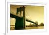 Brooklyn Bridge in Sepia Colour-olly2-Framed Photographic Print