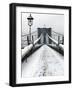 Brooklyn Bridge in Snow-Igor Maloratsky-Framed Art Print