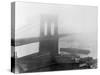 Brooklyn Bridge in the Fog-Andreas Feininger-Stretched Canvas