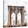 Brooklyn Bridge - In the Style of Oil Painting-Philippe Hugonnard-Stretched Canvas