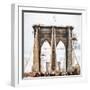 Brooklyn Bridge - In the Style of Oil Painting-Philippe Hugonnard-Framed Giclee Print