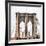 Brooklyn Bridge - In the Style of Oil Painting-Philippe Hugonnard-Framed Giclee Print