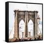 Brooklyn Bridge - In the Style of Oil Painting-Philippe Hugonnard-Framed Stretched Canvas