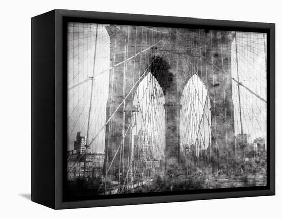 Brooklyn Bridge in Verichrome-Evan Morris Cohen-Framed Stretched Canvas