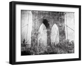 Brooklyn Bridge in Verichrome-Evan Morris Cohen-Framed Premium Photographic Print