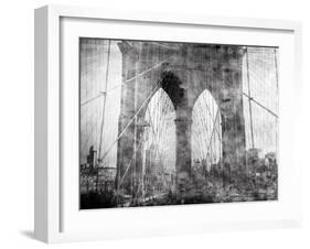 Brooklyn Bridge in Verichrome-Evan Morris Cohen-Framed Photographic Print