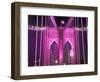 Brooklyn Bridge Lit Purple-Alan Schein-Framed Photographic Print