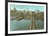 Brooklyn Bridge, Lower Manhattan-null-Framed Premium Giclee Print