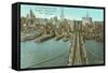 Brooklyn Bridge, Lower Manhattan-null-Framed Stretched Canvas