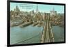 Brooklyn Bridge, Lower Manhattan-null-Framed Art Print