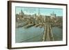 Brooklyn Bridge, Lower Manhattan-null-Framed Art Print
