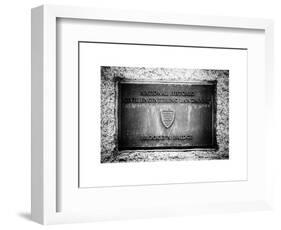 Brooklyn Bridge "National Historic Civil Engineering Landmark" Plaque-Philippe Hugonnard-Framed Art Print