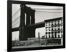 Brooklyn Bridge, New York, 1946-Brett Weston-Framed Photographic Print