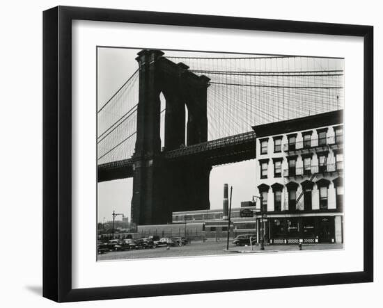 Brooklyn Bridge, New York, 1946-Brett Weston-Framed Premium Photographic Print