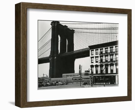 Brooklyn Bridge, New York, 1946-Brett Weston-Framed Photographic Print