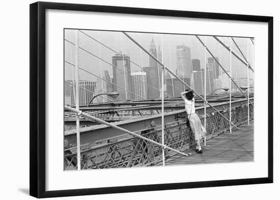 Brooklyn Bridge, New York, 1982-Édouard Boubat-Framed Art Print