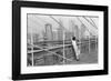 Brooklyn Bridge, New York, 1982-Édouard Boubat-Framed Art Print