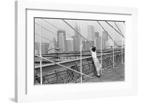 Brooklyn Bridge, New York, 1982-Édouard Boubat-Framed Art Print