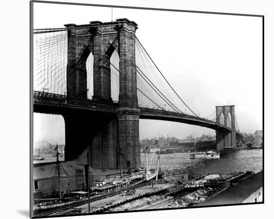 Brooklyn Bridge, New York, c.1905-null-Mounted Art Print