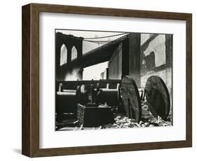 Brooklyn Bridge, New York, c. 1945-Brett Weston-Framed Photographic Print