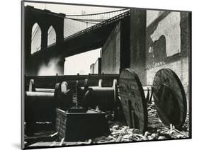 Brooklyn Bridge, New York, c. 1945-Brett Weston-Mounted Photographic Print