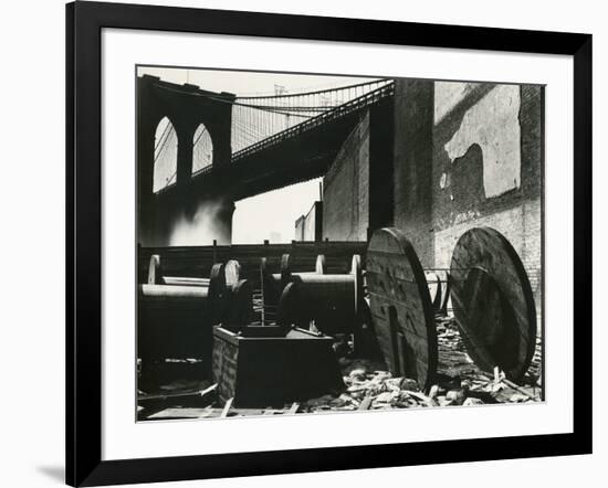 Brooklyn Bridge, New York, c. 1945-Brett Weston-Framed Photographic Print