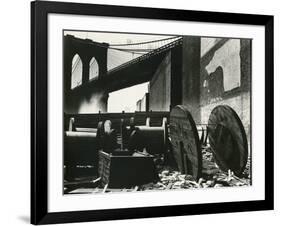 Brooklyn Bridge, New York, c. 1945-Brett Weston-Framed Photographic Print