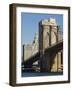 Brooklyn Bridge, New York City, New York, United States of America, North America-Amanda Hall-Framed Photographic Print