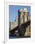 Brooklyn Bridge, New York City, New York, United States of America, North America-Amanda Hall-Framed Photographic Print