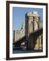 Brooklyn Bridge, New York City, New York, United States of America, North America-Amanda Hall-Framed Photographic Print