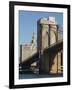 Brooklyn Bridge, New York City, New York, United States of America, North America-Amanda Hall-Framed Photographic Print