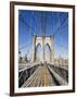 Brooklyn Bridge, New York City, New York, United States of America, North America-Amanda Hall-Framed Photographic Print