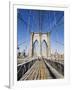 Brooklyn Bridge, New York City, New York, United States of America, North America-Amanda Hall-Framed Photographic Print