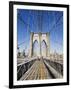 Brooklyn Bridge, New York City, New York, United States of America, North America-Amanda Hall-Framed Photographic Print